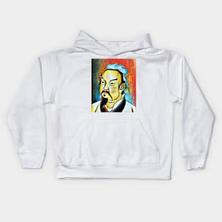 Sun Tzu Abstract Portrait | Sun Tzu Artwork 4 Kids Hoodie